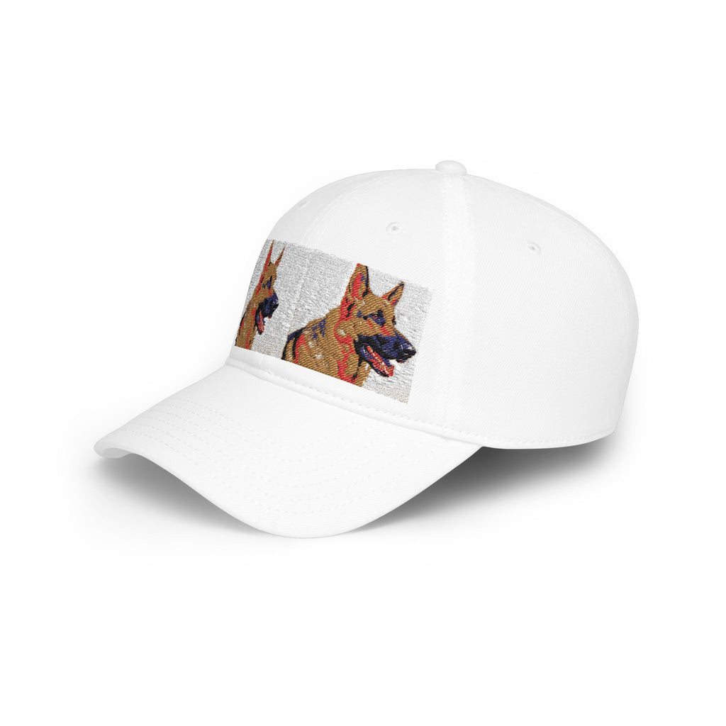 German Shepherd Mosaic Low Profile Baseball Cap