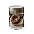 Coffee & Donut 15oz Mug — "Let's Doffee" Funny Coffee Lover Gift