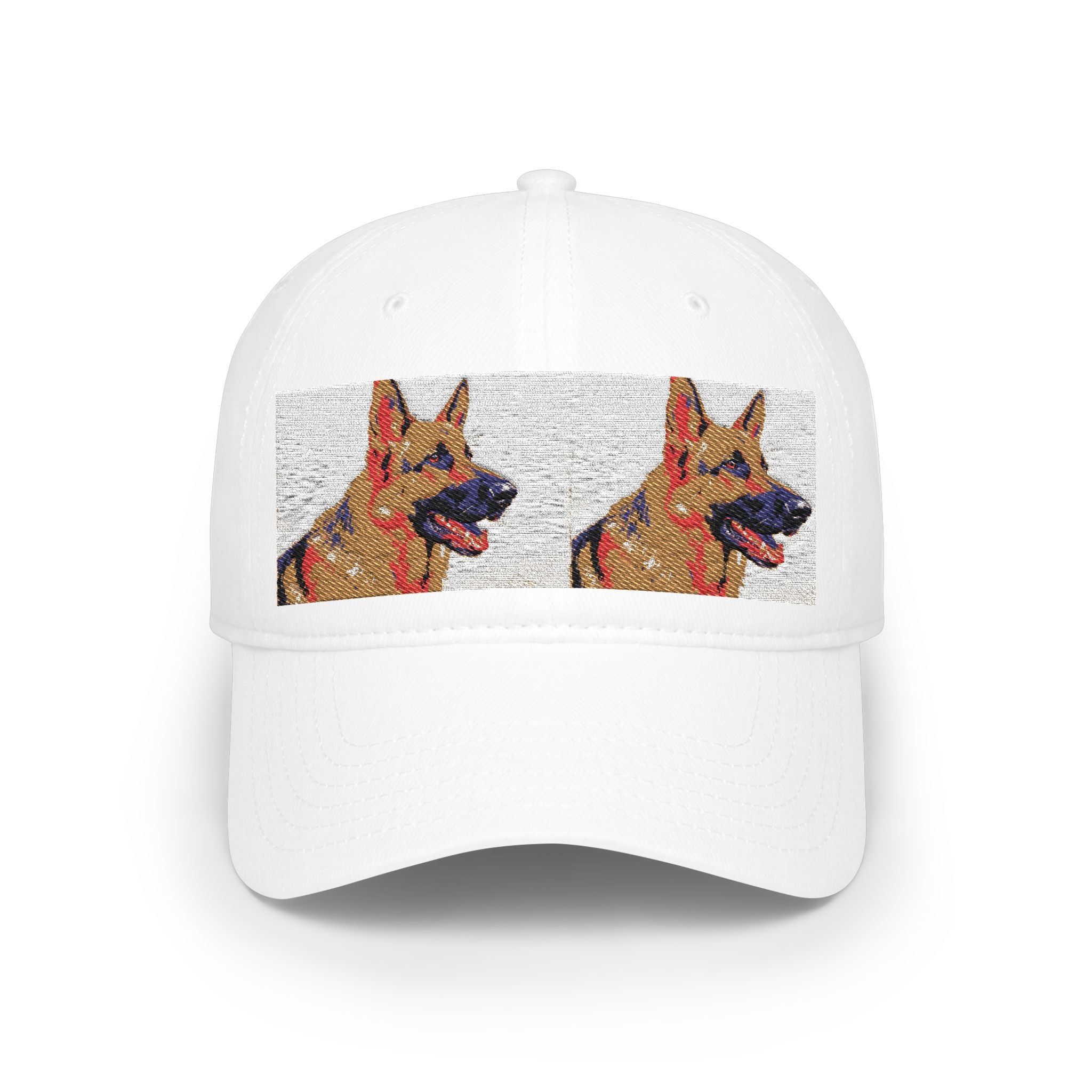 German Shepherd Mosaic Low Profile Baseball Cap