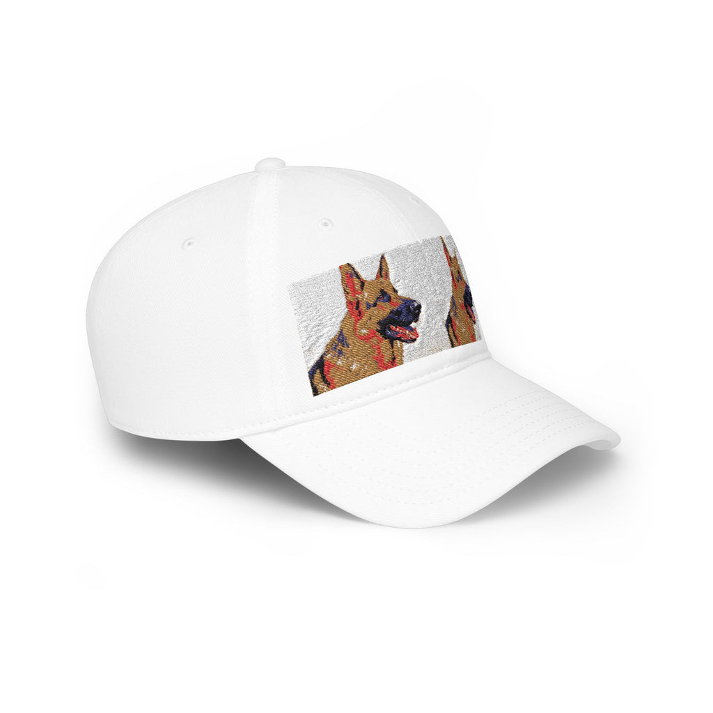 German Shepherd Mosaic Low Profile Baseball Cap